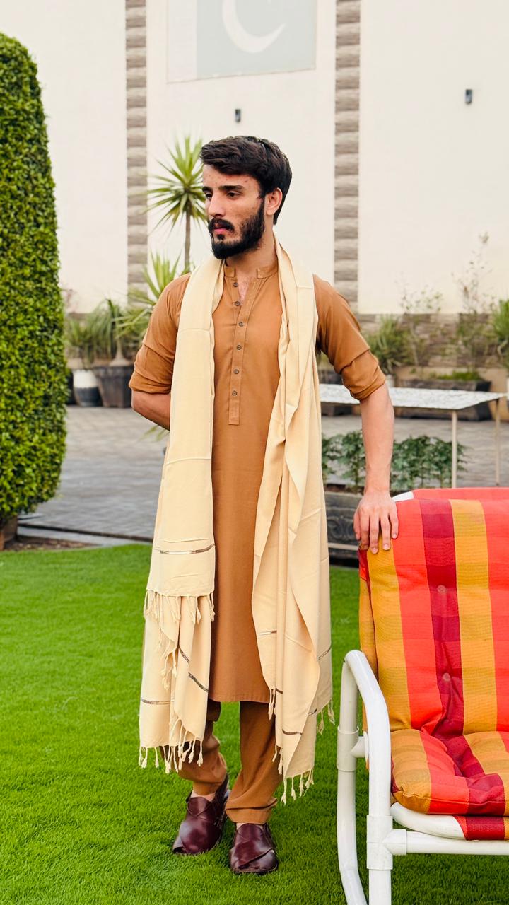 MEN SHAWL PLAIN SKIN