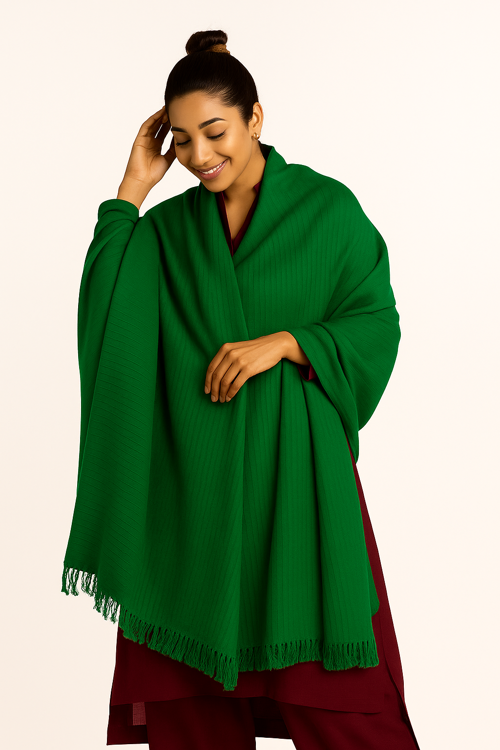 DHANAK DOTED LINE SHAWL